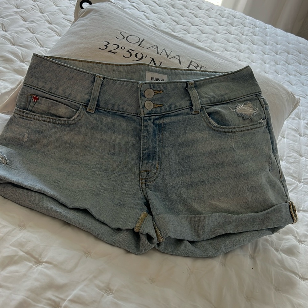 Hudson stone washed shorts 30-Ruby